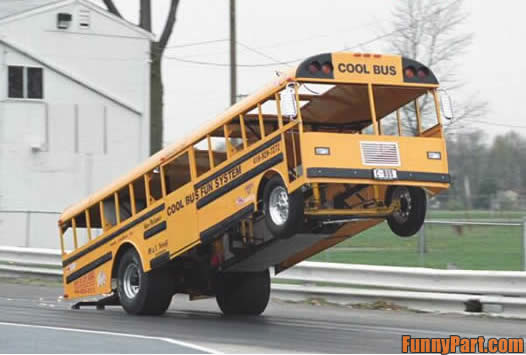 Cool School Bus Funny Picture