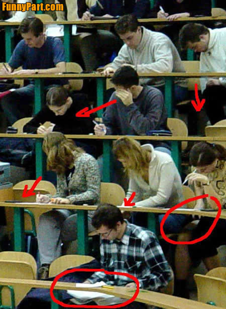 funny exam. Exam Cheaters Funny Picture