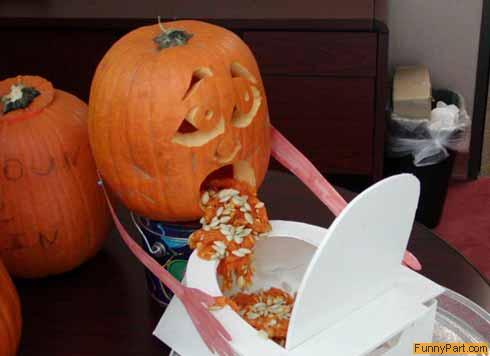 funny pumpkin pictures. Drunk Pumpkin Funny Picture